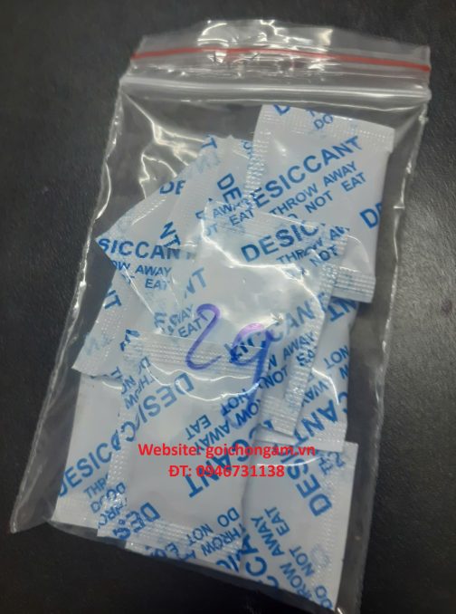 túi hút ẩm silica gel 2gr vỏ opp